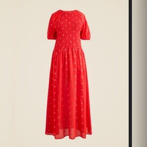 NWT J. Crew, Dress with Puff Sleeves - Tall Large